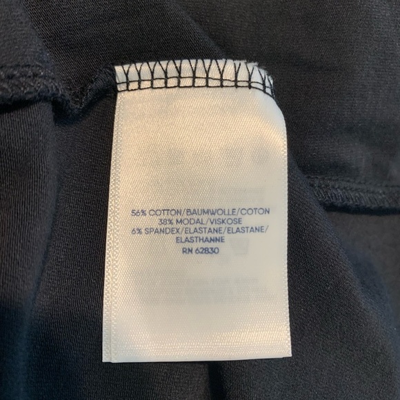 NEW Land’s End Twist Waist Midi Dress Tencel Long Sleeve black large 0157 - Picture 5 of 8